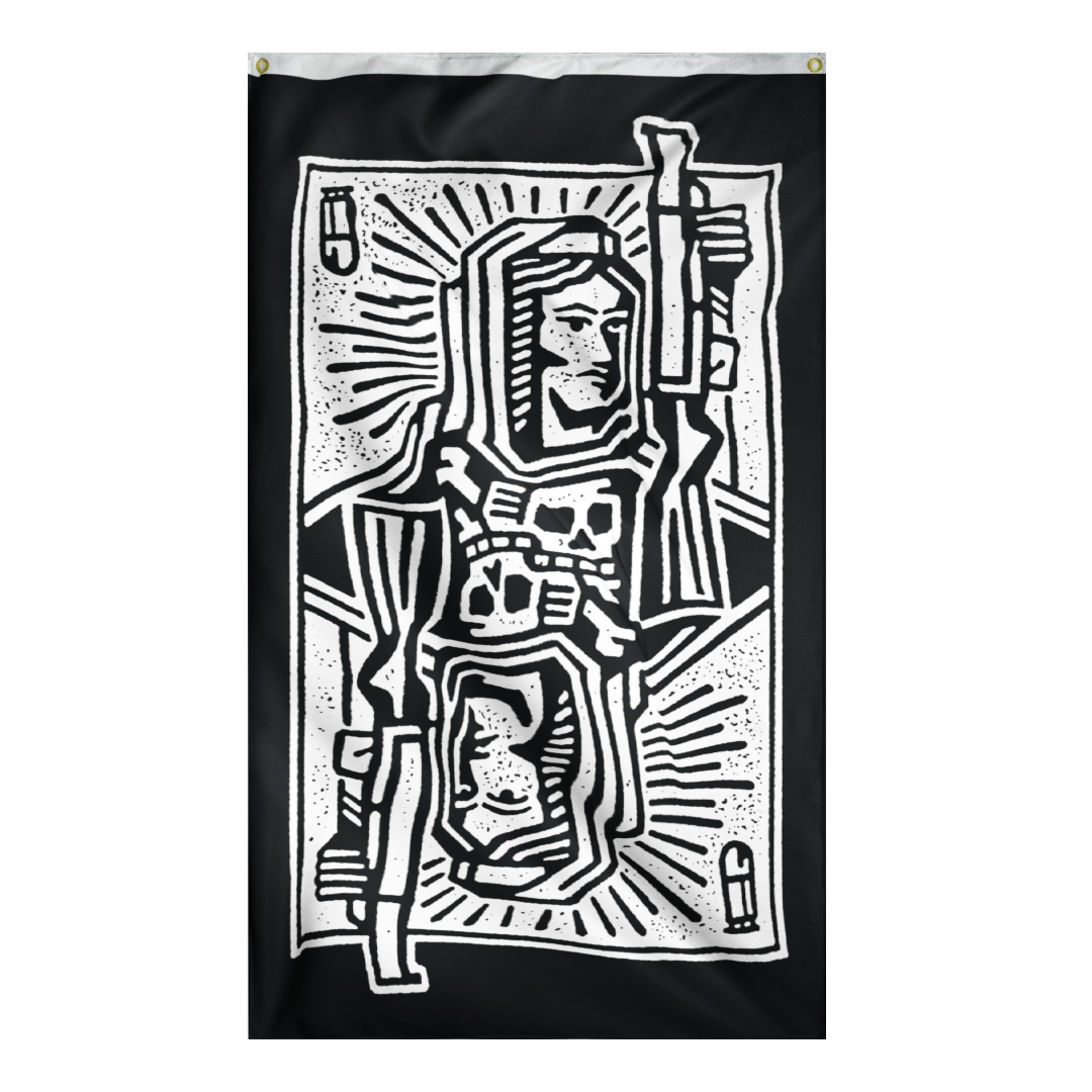 Queen Thumper Double-Sided Flag