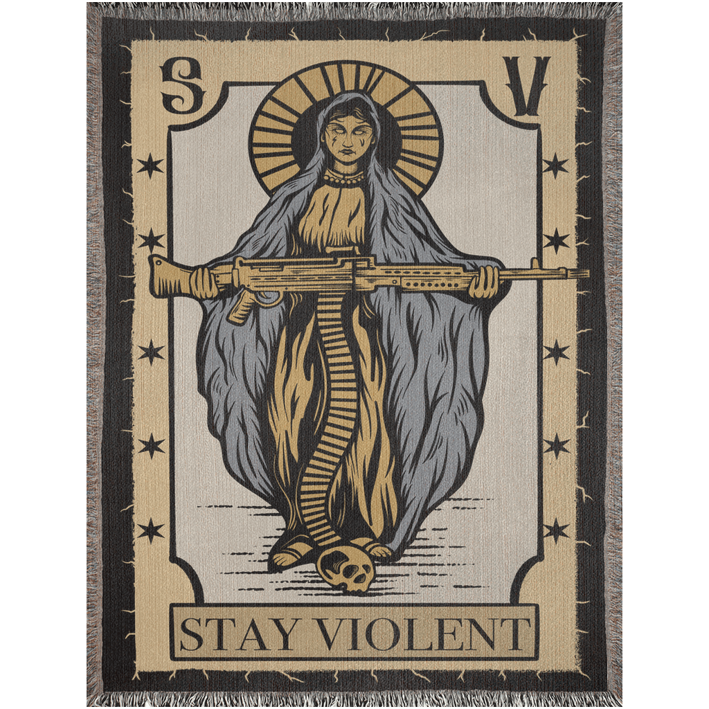 Weapons Are My Religion Reloaded Woven Blanket