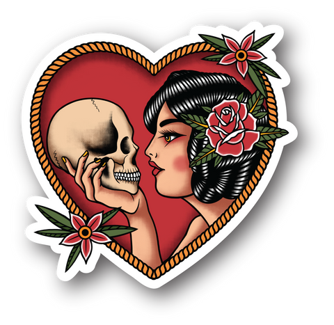 DEATH AND I STICKER